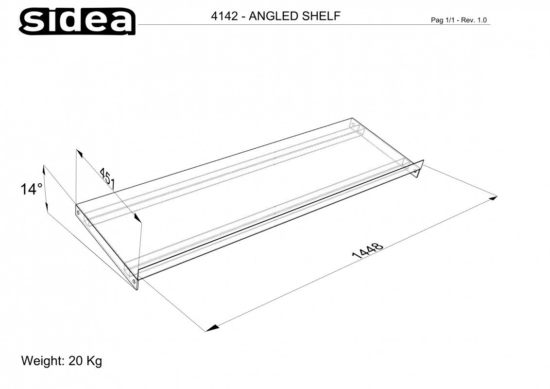Angled Shelf