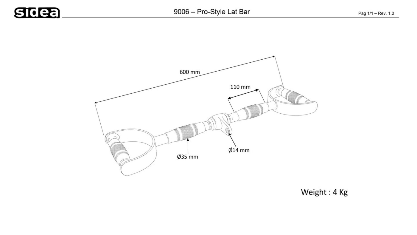 9006 Pro-Style Lat Bar