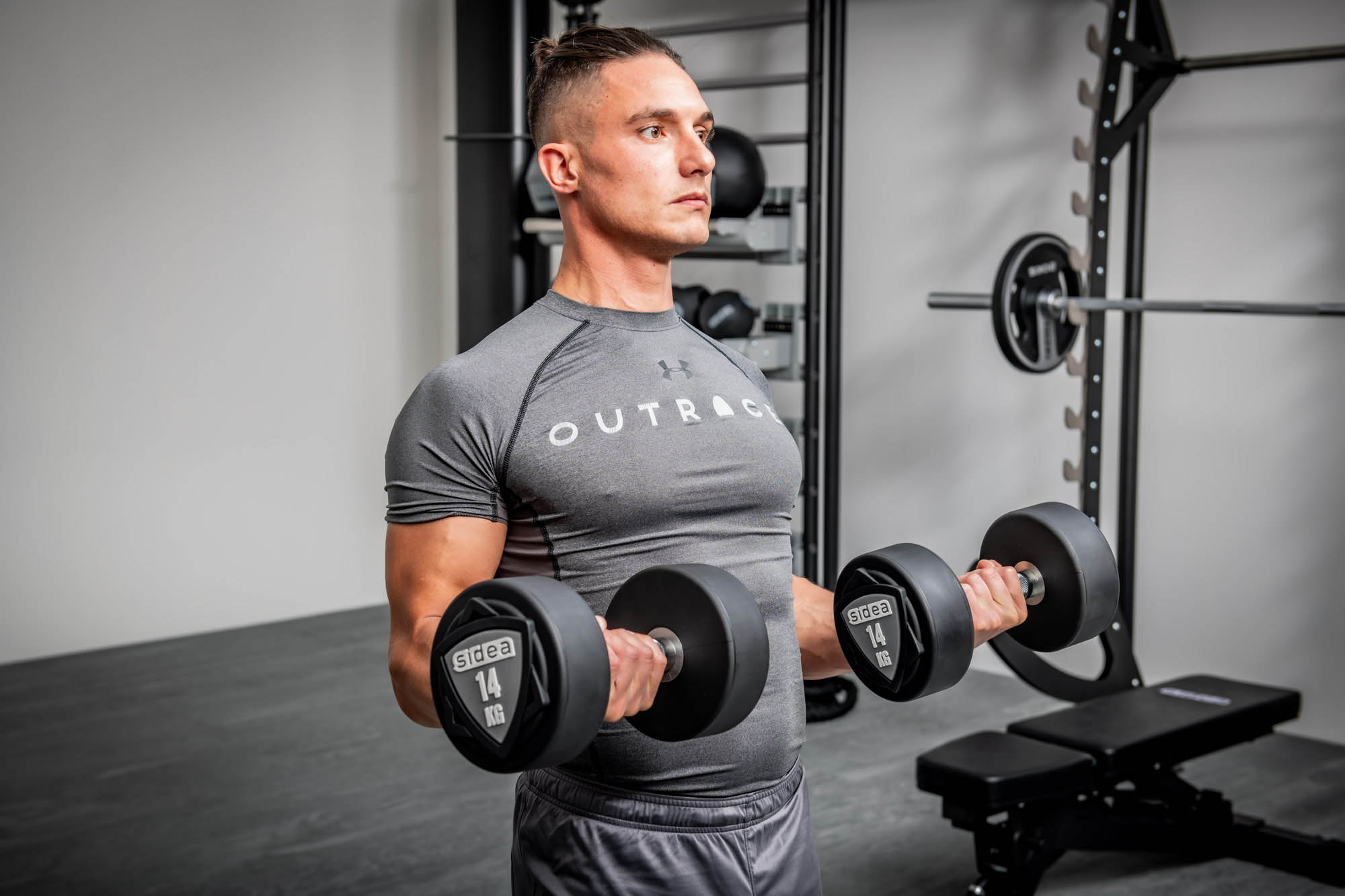 8802-8850 Black PU Rubber Dumbbell copertina