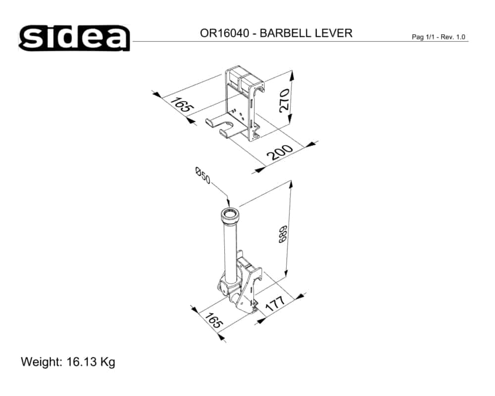 OR16040 - BARBELL LEVER - QUOTE