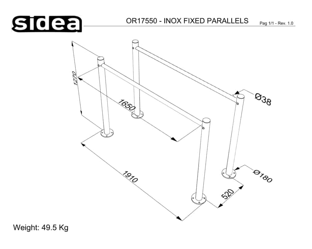 OR17550 - INOX FIXED PARALLELS - QUOTE