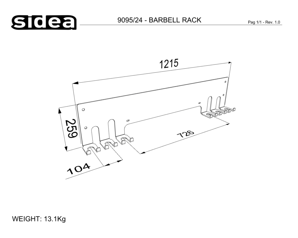 9095_24 - BARBELL RACK