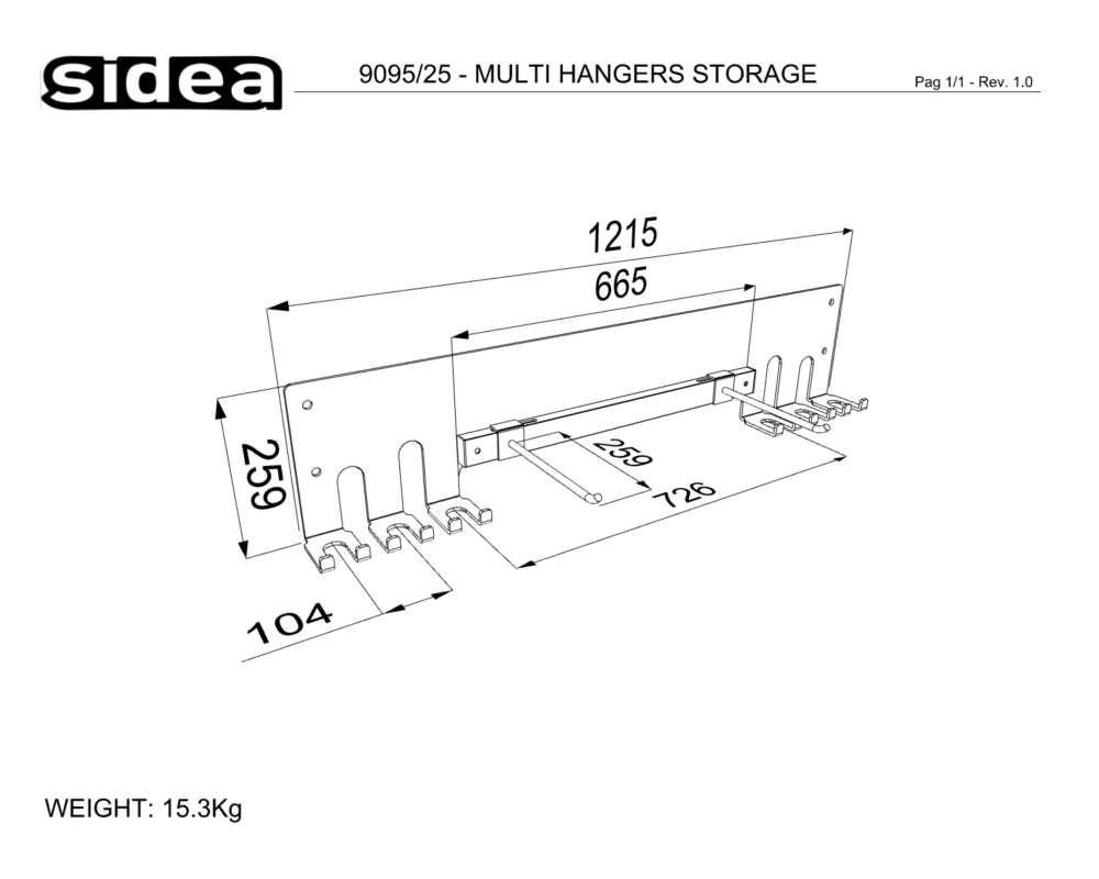 9095_25 - MULTI HANGERS STORAGE