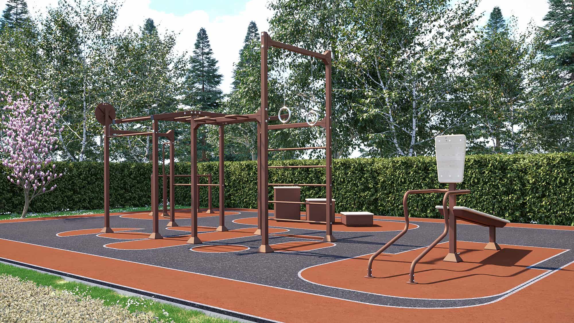 9085 con pavimentazione gommata