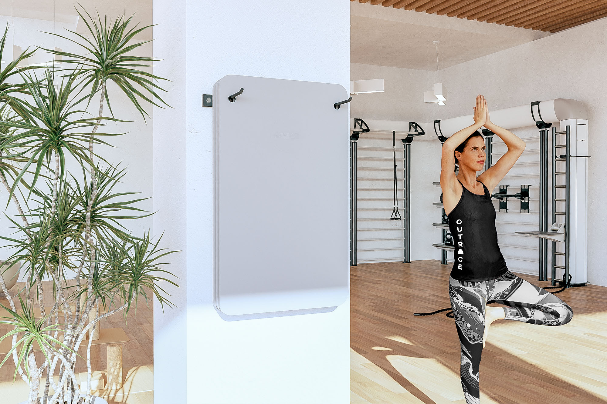 0397 - WALL MAT RACK