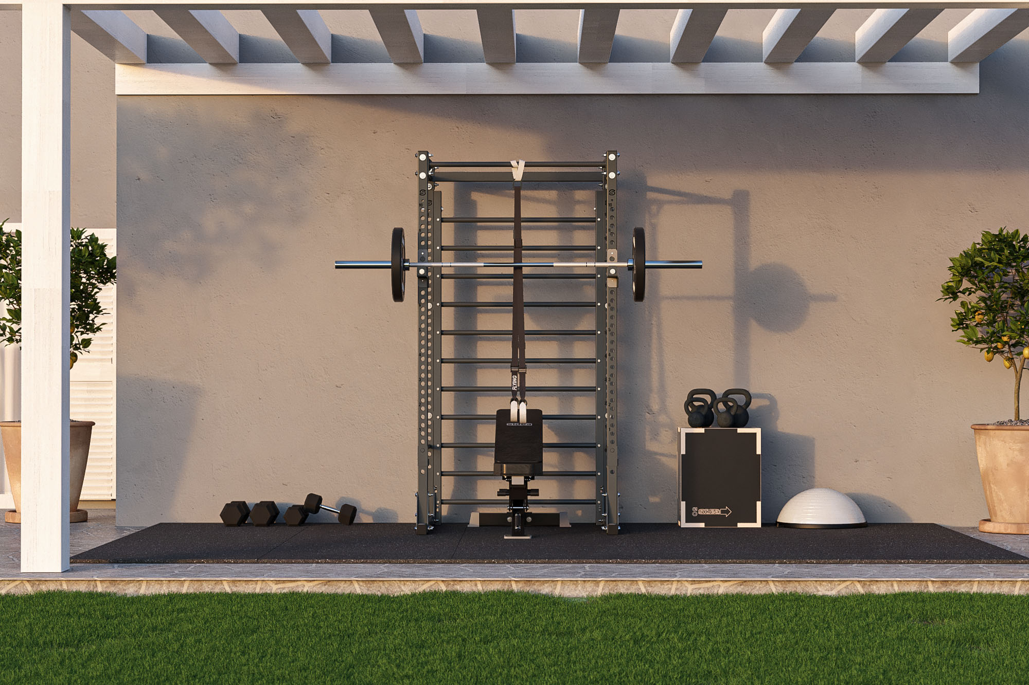 9095M3 - Rack Station Wall Bar Model - wide