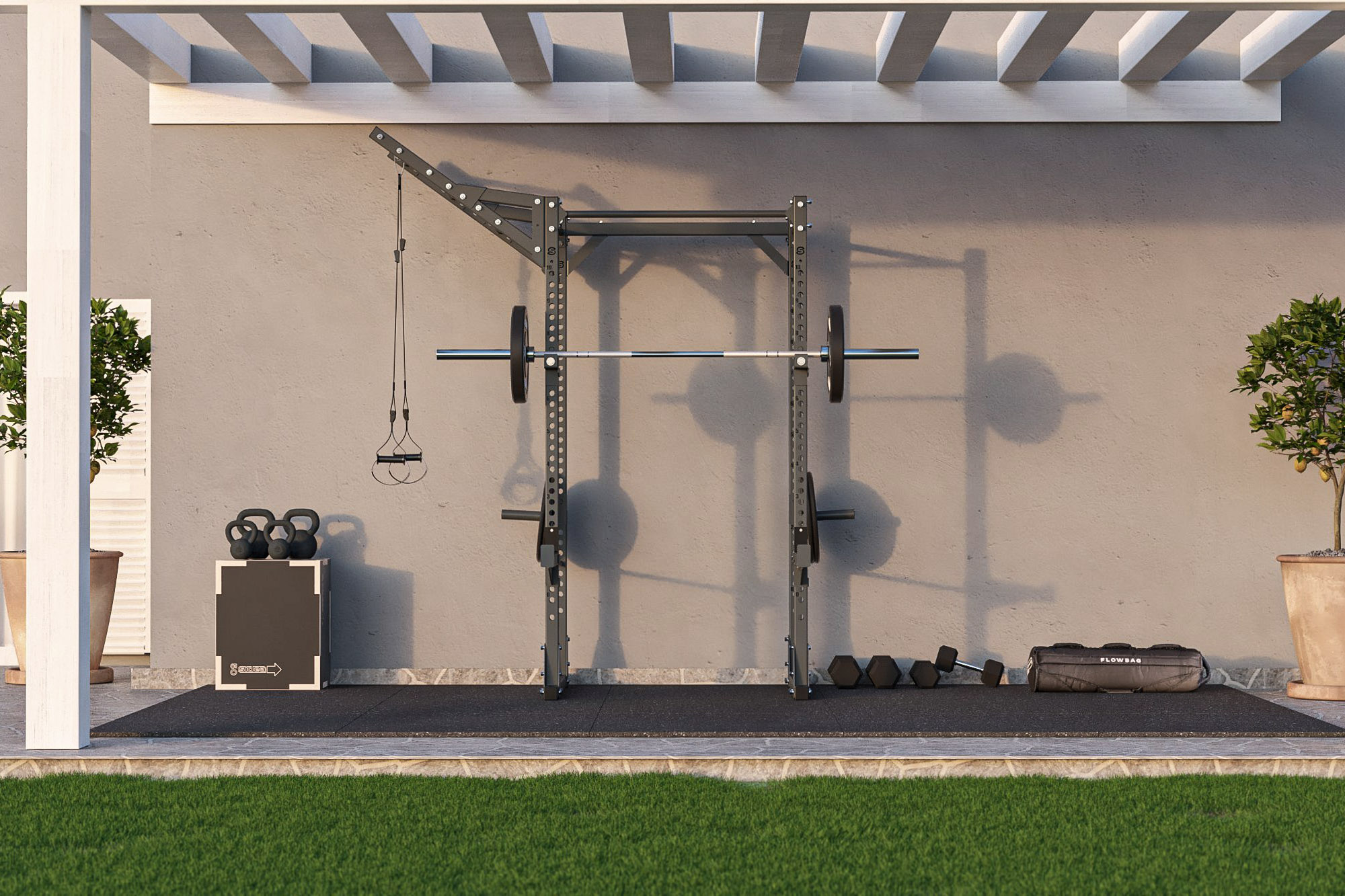 9095M2 - Rack Station Pull-Up Model - Render 1